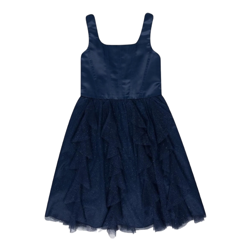 Speechless Girls' Sleeveless Party Dress with Corkscrew Skirt